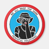 We hebben allemaal hetzelfde 1 Red_2,25-inch Ronde Magneet (Voorkant)