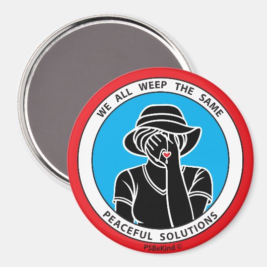 We hebben allemaal hetzelfde 1 Red_3" magneet (Voorkant / Achterkant)