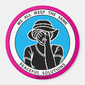 We hebben allemaal hetzelfde 1-roze_3-inch magneet (Voorkant)