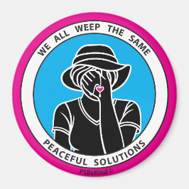 We hebben allemaal hetzelfde 1-roze_3-inch magneet