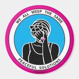 We hebben allemaal hetzelfde 2-roze-3-inch magneet