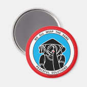 We hebben allemaal hetzelfde 4-inch rood_2,25-inch magneet (Voorkant / Achterkant)