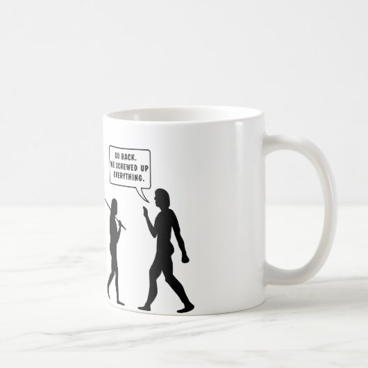 We hebben alles verpest. koffiemok (Rechts)