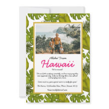 We hebben Aloha uit Tropische Bladeren in Hawaï ge