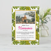 We hebben Aloha uit Tropische Bladeren in Hawaï ge Aankondiging (Staand voorkant)