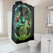 We hebben altijd al een kool-groen brandweer. douchegordijn (In situ)