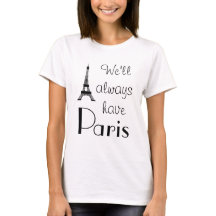 We hebben altijd Paris White T-Shirt.