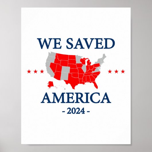 We hebben Amerika 2024 gered Poster (Voorkant)