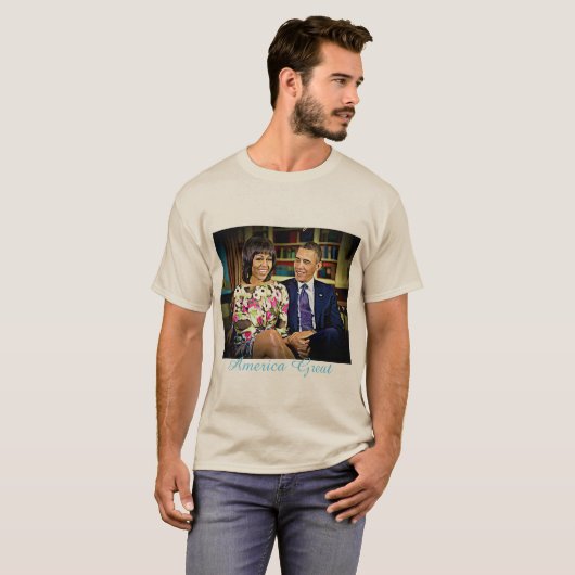 We hebben Amerika al geweldig gemaakt, Michelle en T-shirt (Voorkant volledig)