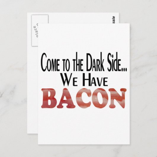 We hebben Bacon Briefkaart (Voorkant / Achterkant)