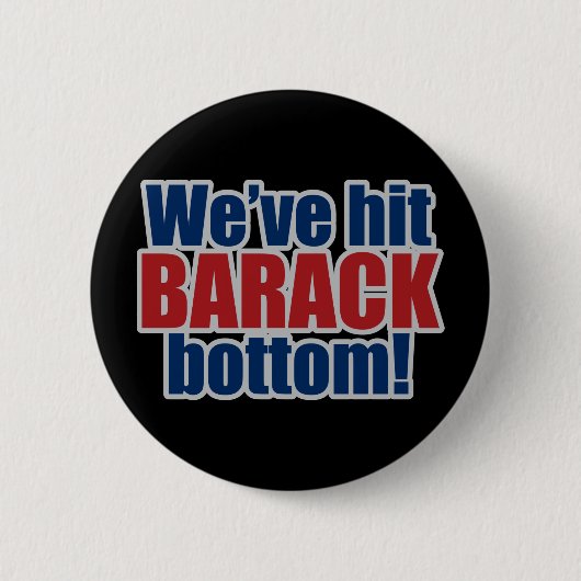 We hebben BARACK onderaan geslagen. Ronde Button 5,7 Cm (Voorkant)