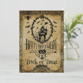 We hebben Batty Halloween Party uitnodiging (Staand voorkant)