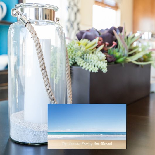 We hebben Beach Home New Address Coastal Photo Visitekaartje