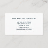 We hebben Beach Home New Address Coastal Photo Visitekaartje (Achterkant)