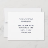 We hebben Beach Home New Address verplaatst Aankondiging (Achterkant)