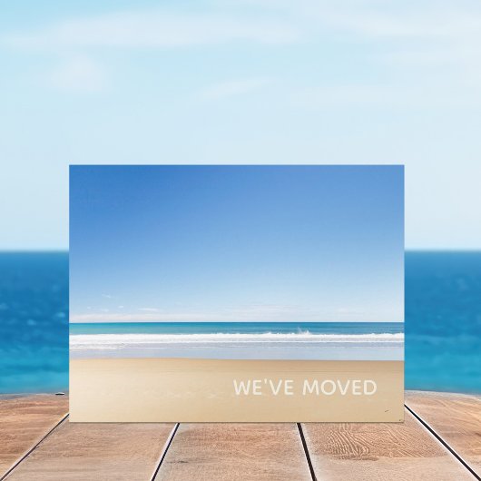 We hebben Beach Home New Address verplaatst Aankondiging