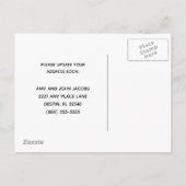 We hebben Beach Home New Address verplaatst Aankondigingskaart (Achterkant)