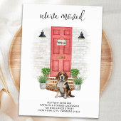 We hebben Beagle Red Door Waterverf Dog verhuisd Aankondiging