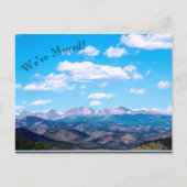 We hebben bergen New Address Announcement verplaat Aankondigingskaart (Voorkant)