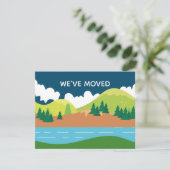 We hebben bergen veranderd in adres thuis aankondiging (Staand voorkant)