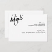 We hebben beslist over de altijd trouwende fiets informatiekaartje (Voorkant / Achterkant)