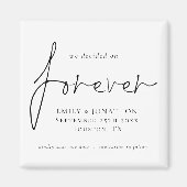 We hebben besloten op Forever White, behalve op de Magneet (Voorkant)