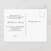 We hebben Bewegd Typografie Script New Home Moving Aankondigingskaart (Achterkant)