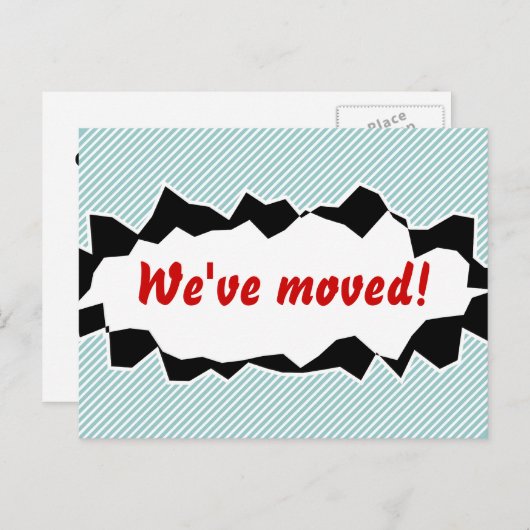 We hebben bewegende briefkaarten verplaatst | geri (Voorkant / Achterkant)