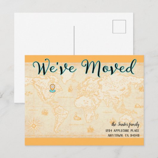 We hebben bewegende  kaart met locatie pinadres (Voorkant / Achterkant)