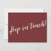 "We hebben bewogen" Modern handschrift Bourgondisc Kaart (Achterkant)