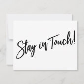 "We hebben bewogen" Modern handschrift zwart wit K Kaart (Achterkant)