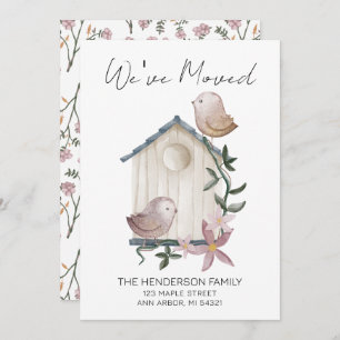 We hebben Birdhouse New Home Moving Announcement v Kaart