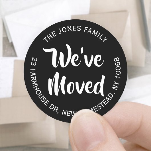 We hebben Black and White Return Address Label ver