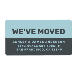 We hebben Black Blue Glow New Address verplaatst Etiket