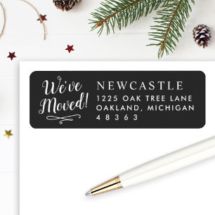 We hebben Black New Home Elegant Return-adres verp Etiket
