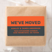 We hebben Black Oranje New Address verplaatst Etiket (Insitu)