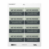 We hebben Black Pastel Green New Address verplaats Etiket (Full Sheet)