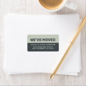 We hebben Black Pastel Green New Address verplaats Etiket (Insitu)