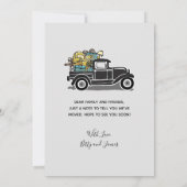 We hebben  Black Truck Change of Address verplaats Aankondiging (Achterkant)