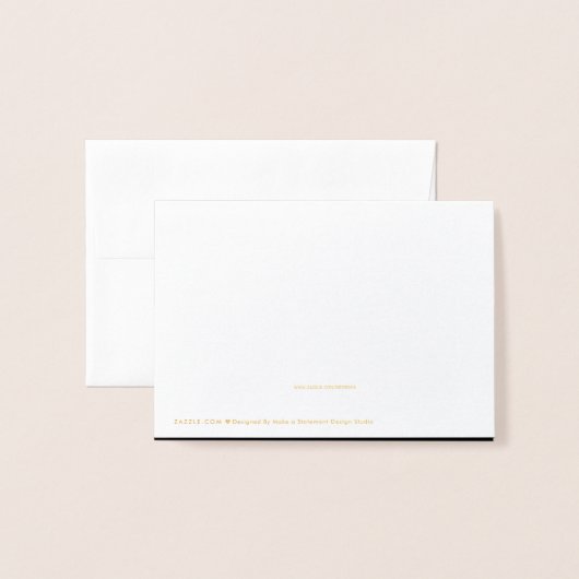 We hebben Black White Gold verhuisaankondiging ver Folie Kaarten (Met envelop)