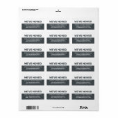 We hebben Black White — Nieuw adreslabel verplaats Etiket (Full Sheet)