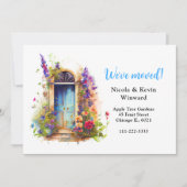 We hebben Bloemen Lavendel Bloemen Door verplaatst Aankondiging (Voorkant)