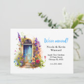 We hebben Bloemen Lavendel Bloemen Door verplaatst Aankondiging (Staand voorkant)