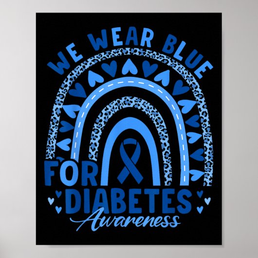 We hebben Blue Draag voor Diabetes Awareness Unity Poster (Voorkant)