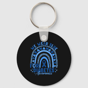 We hebben Blue Draag voor Diabetes Awareness Unity Sleutelhanger