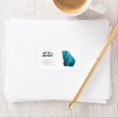 We hebben Blue Waterverf Georgia verplaatst Etiket (Insitu)