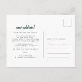 We hebben Boho Chic Bedroom Moving Adres verplaats Aankondigingskaart (Achterkant)