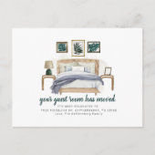 We hebben Boho Chic Bedroom Moving Adres verplaats Aankondigingskaart (Voorkant)