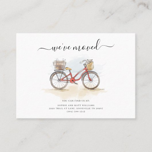 We hebben Boho Chic Elegant Moving Announcement ve Visitekaartje (Voorkant)