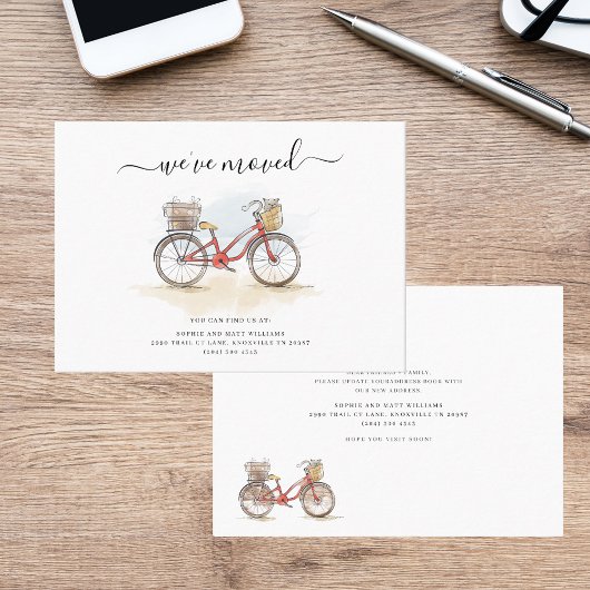We hebben Boho Chic Elegant Moving Announcement ve Visitekaartje